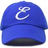 imageDALIX Initial Hat Letter E Womens Baseball Cap Monogram Cursive EmbroiderRoyal Blue