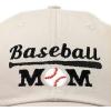 imageDALIX Baseball Mom Embroidered Dad Cap Cotton Hat WomenBeige