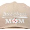imageDALIX Baseball Mom Embroidered Dad Cap Cotton Hat WomenKhaki