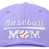 imageDALIX Baseball Mom Embroidered Dad Cap Cotton Hat WomenLavender
