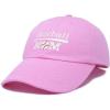 imageDALIX Baseball Mom Embroidered Dad Cap Cotton Hat WomenLight Pink