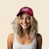 imageDALIX Baseball Mom Embroidered Dad Cap Cotton Hat WomenMaroon