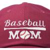 imageDALIX Baseball Mom Embroidered Dad Cap Cotton Hat WomenMaroon
