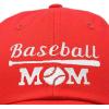 imageDALIX Baseball Mom Embroidered Dad Cap Cotton Hat WomenRed