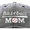 imageDALIX Baseball Mom Embroidered Dad Cap Cotton Hat WomenWashed Black