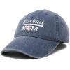 imageDALIX Baseball Mom Embroidered Dad Cap Cotton Hat WomenWashed Navy