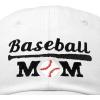 imageDALIX Baseball Mom Embroidered Dad Cap Cotton Hat WomenWhite