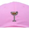 imageDALIX Espresso Martini Embroidered Cap Cotton Baseball Cute Cool Dad Hat WomensLight Pink