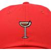 imageDALIX Espresso Martini Embroidered Cap Cotton Baseball Cute Cool Dad Hat WomensRed