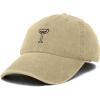imageDALIX Espresso Martini Embroidered Cap Cotton Baseball Cute Cool Dad Hat WomensWashed Stone White