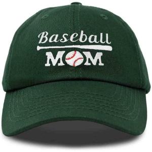 imageDALIX Baseball Mom Embroidered Dad Cap Cotton Hat WomenDark Green