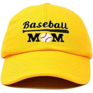imageDALIX Baseball Mom Embroidered Dad Cap Cotton Hat WomenGold