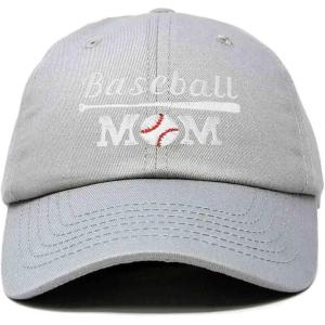 imageDALIX Baseball Mom Embroidered Dad Cap Cotton Hat WomenGray