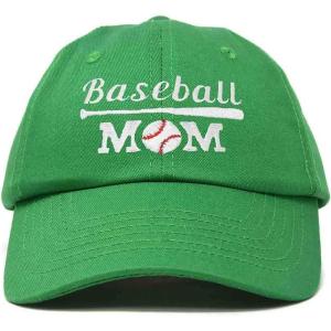 imageDALIX Baseball Mom Embroidered Dad Cap Cotton Hat WomenKelly Green