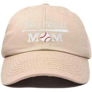 imageDALIX Baseball Mom Embroidered Dad Cap Cotton Hat WomenKhaki