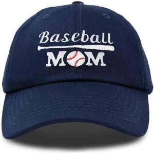 imageDALIX Baseball Mom Embroidered Dad Cap Cotton Hat WomenNavy Blue