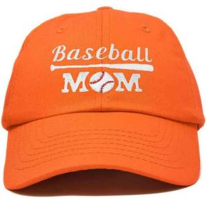 imageDALIX Baseball Mom Embroidered Dad Cap Cotton Hat WomenOrange