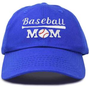 imageDALIX Baseball Mom Embroidered Dad Cap Cotton Hat WomenRoyal Blue