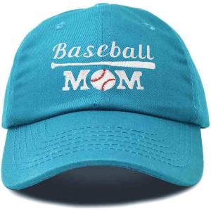 imageDALIX Baseball Mom Embroidered Dad Cap Cotton Hat WomenTeal
