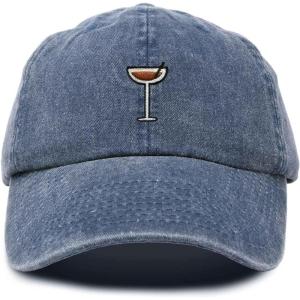 imageDALIX Espresso Martini Embroidered Cap Cotton Baseball Cute Cool Dad Hat WomensWashed Navy Blue