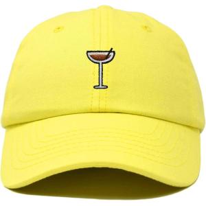 imageDALIX Espresso Martini Embroidered Cap Cotton Baseball Cute Cool Dad Hat WomensYellow