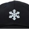 imageDALIX ICY Snowflake Hat Womens Baseball CapBlack