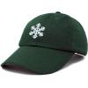 imageDALIX ICY Snowflake Hat Womens Baseball CapDark Green
