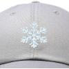 imageDALIX ICY Snowflake Hat Womens Baseball CapGray