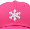 imageDALIX ICY Snowflake Hat Womens Baseball CapHot Pink