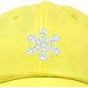 imageDALIX ICY Snowflake Hat Womens Baseball CapMinion Yellow