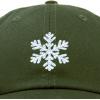 imageDALIX ICY Snowflake Hat Womens Baseball CapOlive