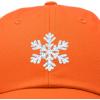 imageDALIX ICY Snowflake Hat Womens Baseball CapOrange