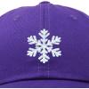 imageDALIX ICY Snowflake Hat Womens Baseball CapPurple