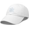 imageDALIX ICY Snowflake Hat Womens Baseball CapWhite