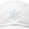 imageDALIX ICY Snowflake Hat Womens Baseball CapWhite
