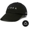 imageDALIX Libra Dad Hat Embroidered Zodiac Astrology Cotton Baseball CapBlack