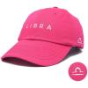 imageDALIX Libra Dad Hat Embroidered Zodiac Astrology Cotton Baseball CapHot Pink
