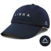 imageDALIX Libra Dad Hat Embroidered Zodiac Astrology Cotton Baseball CapNavy Blue