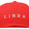 imageDALIX Libra Dad Hat Embroidered Zodiac Astrology Cotton Baseball CapRed