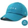 imageDALIX Libra Dad Hat Embroidered Zodiac Astrology Cotton Baseball CapTeal