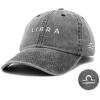 imageDALIX Libra Dad Hat Embroidered Zodiac Astrology Cotton Baseball CapWashed Black