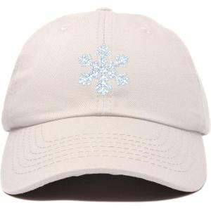 imageDALIX ICY Snowflake Hat Womens Baseball CapBeige