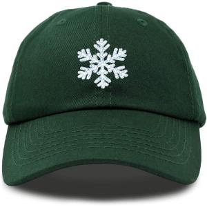 imageDALIX ICY Snowflake Hat Womens Baseball CapDark Green