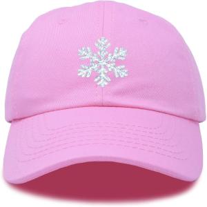 imageDALIX ICY Snowflake Hat Womens Baseball CapLight Pink