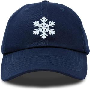 imageDALIX ICY Snowflake Hat Womens Baseball CapNavy Blue