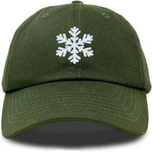 imageDALIX ICY Snowflake Hat Womens Baseball CapOlive