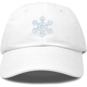 imageDALIX ICY Snowflake Hat Womens Baseball CapWhite