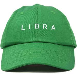 imageDALIX Libra Dad Hat Embroidered Zodiac Astrology Cotton Baseball CapKelly Green