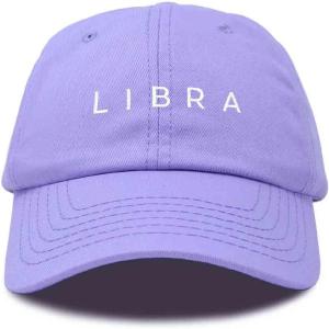 imageDALIX Libra Dad Hat Embroidered Zodiac Astrology Cotton Baseball CapLavender