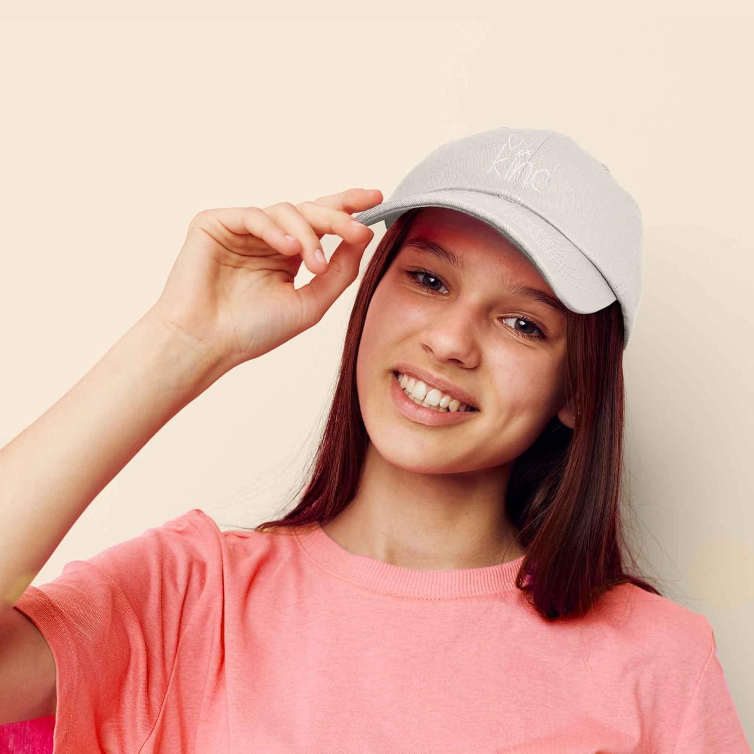 imageDALIX Be Kind Womens Baseball Cap Soft Cotton Dad HatBeige